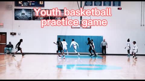 Youth basketball practice game