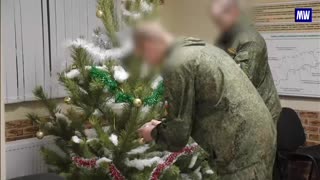 Preparation for the New Year holidays on the territory of the military unit