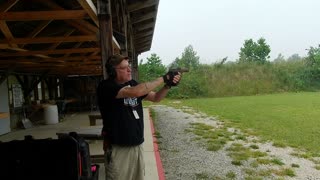 Me shooting at paper and steel