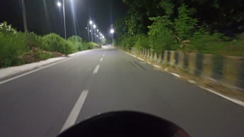 Night trip ganganagar divider road #ganganagar