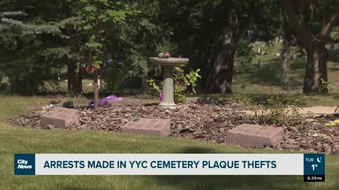 Calgary cemetery thieves charged