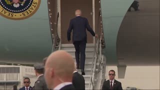 STAIR SCARE: Biden Stumbles Up Steps to Air Force One in Europe