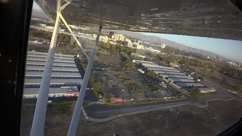 Cessna 140 Landing at San Jose International KSJC