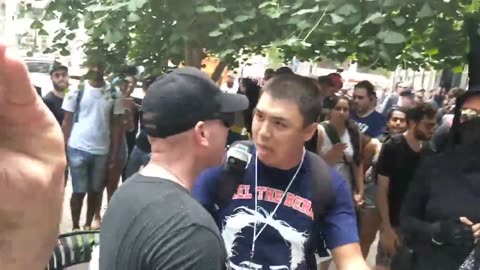 july 6 2019 dc 1.10 Scuffle after antifa member steals MAGA hat from a Asian Trump supporter