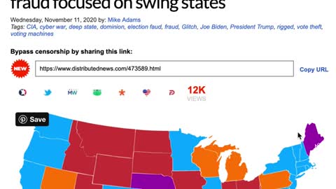 Hammer and Scorecard ABC, CBS, CNN, NBC live data feed json analysis - 11-14-20