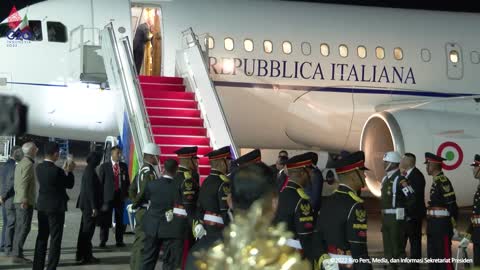 Italian Prime Minister Giorgia Meloni, His arrival stole attention