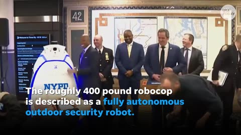 New York City's newest robot officer rolls into Times Square | USA TODAY