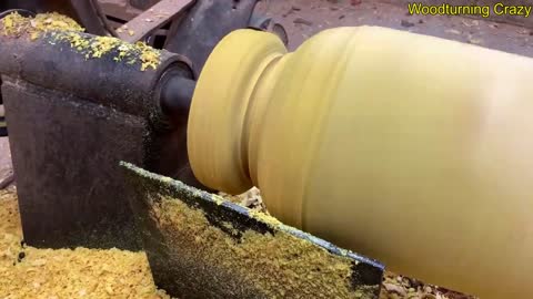 Amazing Woodturning Crazy - Great Hand Crafting Skills On Wood Lathe