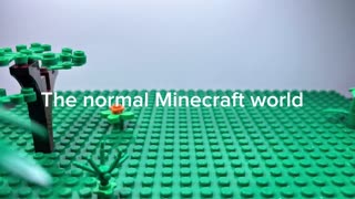 The normal Minecraft world (Lego stop motion)