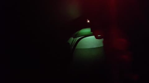 Illuminating the tent ready for a night vlog under the tarp.