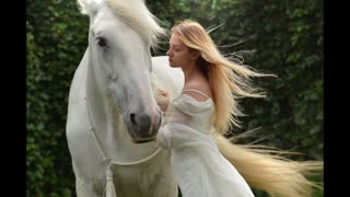 ambient woman and horse moonlight sonata remix