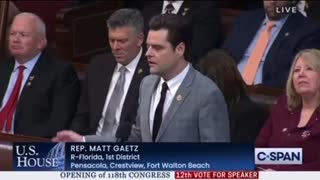 Matt Gaetz nominates JIM JORDAN for Speaker of the House