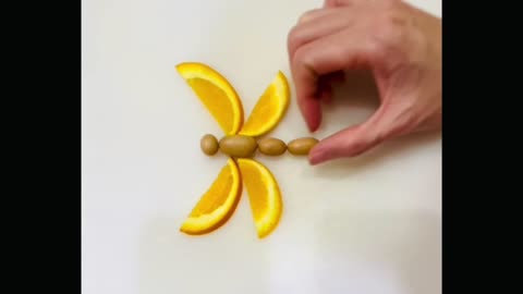 Make a simple fruit bug decoration/ super easy food art and craft #art #ideas #fruit