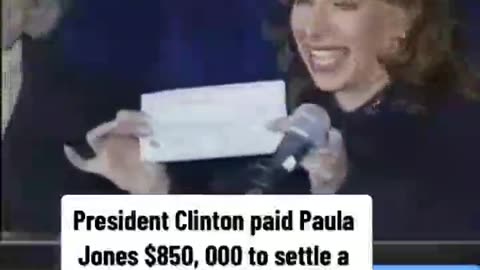 Bill Clinton paid Paula Jones $850,000