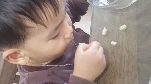 Adorable Baby Loves Noodles