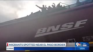Hundreds of migrants atop train arrive in Juarez