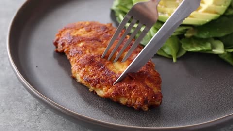 Keto Parmesan Crusted Chicken Breasts