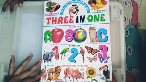 Three in one book for pre nursery.