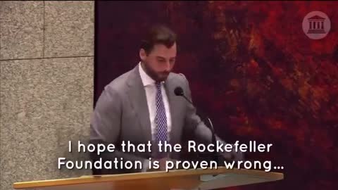 DUTCH POLITICIAN THIERRY BAUDET LINKS COVID MEASURES TO ROCKEFELLER FOUNDATION 'OPERATION LOCKSTEP'