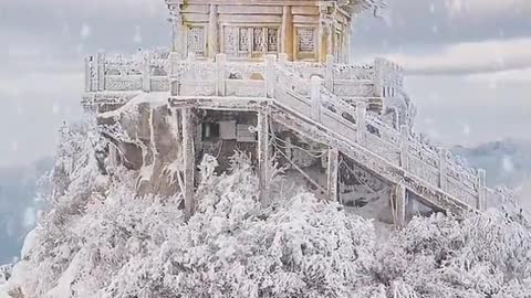 Snow on Laojun Mountain _ Beautiful Nature Scenery with great music