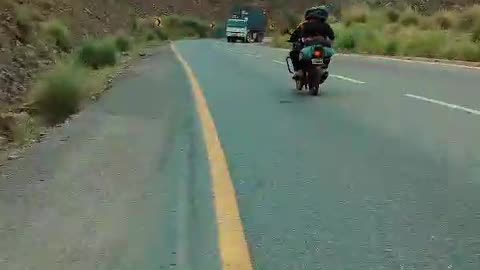 Karachi to khuzdar highway on bike