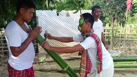 Preparation Garia puja - Jamatia Hoda