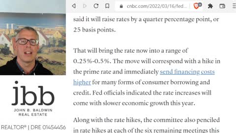 Fed Raises Rates and says 6 more hikes in 2022! March 16, 2022