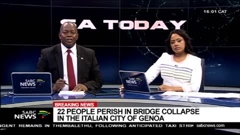 BREAKING NEWS: 22 people perish following motorway collapse in Italy