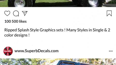 #ripped #Splash #Graphics sets Sizes to fit Most #Car #truck & #Suv