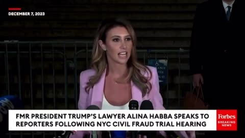 Alina Habba Speaks to Reporters - 8DEC23