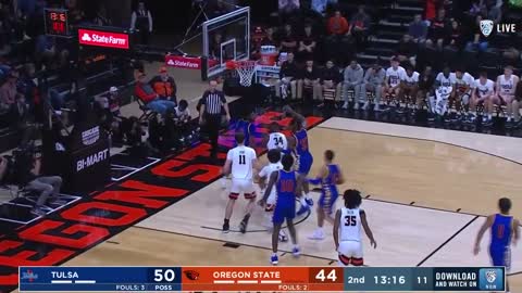 Oregon State vs. Tulsa | Highlights | NCAA Men's Basketball | 2022-23 Season