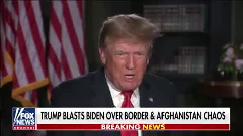 President Trump reacts to Biden's catastrophe in Afghanistan.