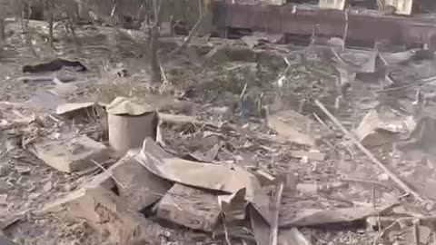 Footage of the consequences of yesterday's attack on the NKMZ plant in Kramatorsk.