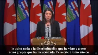 Danielle Smith. Primera ministra de Alberta habla sobre los vacunados