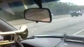 Driving with trumpet