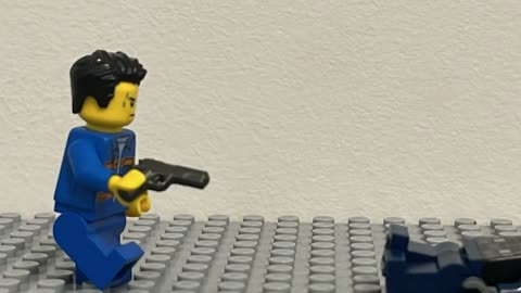 LEGO MAN FIGHTS OFF GANG MEMBERS