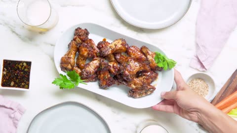 Romantic dinner teriyaki chicken wings recipe