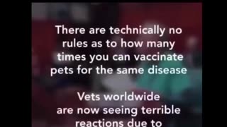 WARNING - DO NOT VACCINATE YOUR PETS
