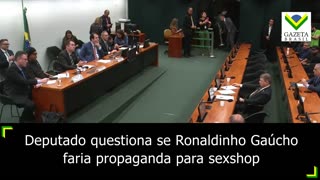 Ronaldinho Gaúcho é questionado sobre propaganda para sexshop em CPI