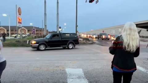 Take Our Border Back Convoy passes through Brookshire, Texas