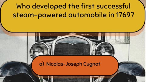 Automotive History Question 19