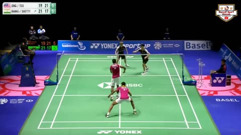 highlights - ong/teo vs ranki/shetty - swiss open 2023