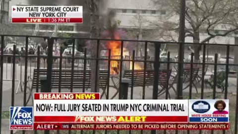 🚨 Someone Just Set Themselves On Fire Live During Trump Trial