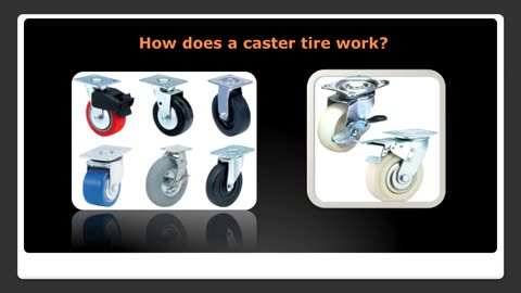How performs a caster steering wheel work?