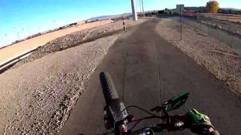 Fat tire ebike wheelies in Las Vegas
