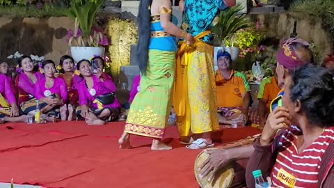 Awkward dancing with woman in Indonesia