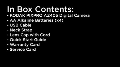 KODAK PIXPRO AZ405-WH 20MP Digital Camera
