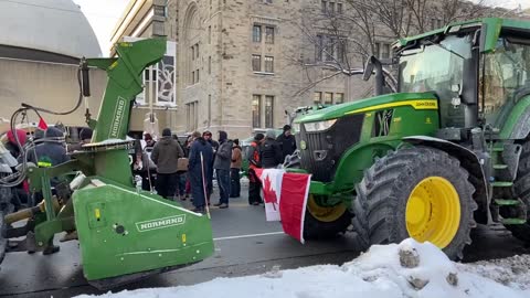 Farmerzy w Toronto - Konwój Wolności 2022