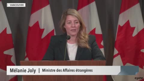Mélanie Joly calls the mass stabbing incident in Saskatchewan a "shooting."