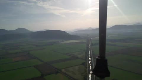 TWO SUB-70 TRIKES FLYING AROUND KOPAIDA, GREECE